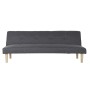 Canapé Convertible DKD Home Decor Polyester Bois d'hévéa (180 x 68 x 66 cm) (180 x 86 x 38 cm)