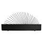 Étagère Home ESPRIT Noir Naturel Métal Bois MDF 58 x 10,5 x 28 cm Mural