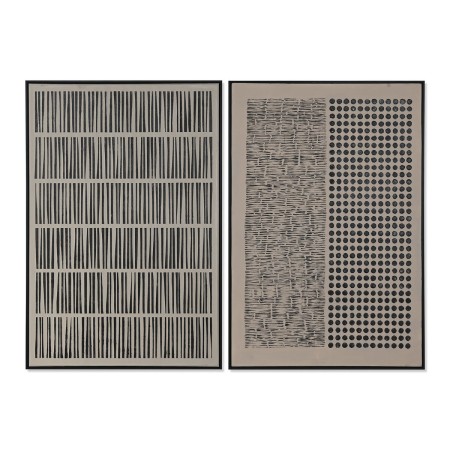 Cuadro Home ESPRIT Marrón Negro Moderno Urbano 83 x 4 x 123 cm (2 Unidades)