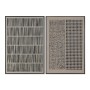 Cuadro Home ESPRIT Marrón Negro Moderno Urbano 83 x 4 x 123 cm (2 Unidades)