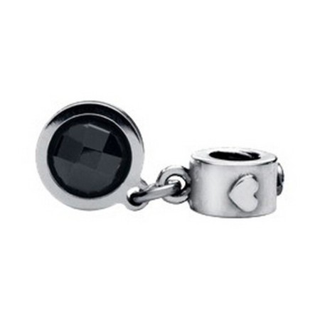 Perle de verre Femme Viceroy VMM0075-05 Noir Argenté (1 cm)