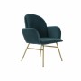 Fauteuil DKD Home Decor 8424001801978 Métal Polyester Vert (63 x 65 x 85 cm)