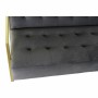 Canapé DKD Home Decor Gris Polyester Métal Doré Glam (128 x 70 x 76 cm)