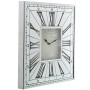 Horloge Murale Alexandra House Living Gris Argenté Verre 49 x 49 x 4 cm