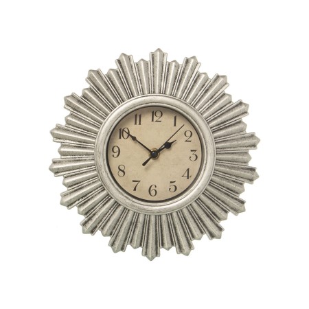 Horloge Murale Alexandra House Living Gris Argenté Résine Plastique 30 x 4 x 30 cm