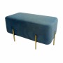 Banquette DKD Home Decor  Bleu Métal Polyester (91 x 46,5 x 42 cm)