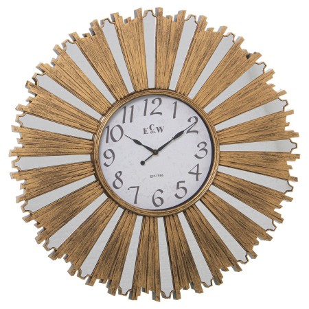Reloj de Pared Alexandra House Living Dorado Plástico 58 x 4 x 58 cm