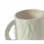 Jarrón Alexandra House Living Blanco Algodón Papel maché 13 x 15 x 13 cm