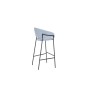 Tabouret DKD Home Decor Polyester Métal Gris foncé (50 x 47 x 110 cm)