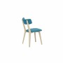 Chaise de Salle à Manger DKD Home Decor Bleu Polyuréthane Métal (51 x 46 x 76 cm)