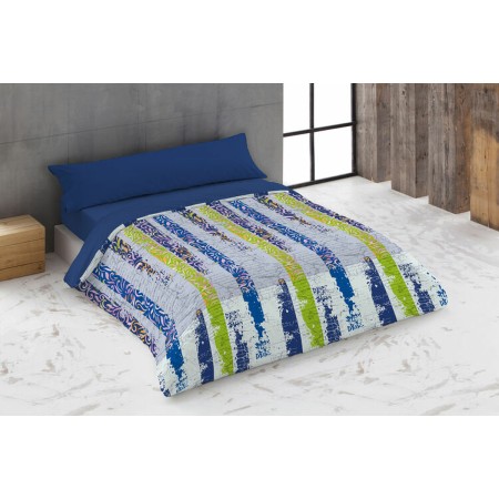 Juego de funda nórdica Hosteline URBAN Azul Cama de 180 260 x 240 cm 4 Piezas