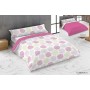 Parure de couette Hosteline FLORENCIA Rose Lit king size 3 Pièces