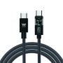 Cable USB-C Woxter Negro 2 m