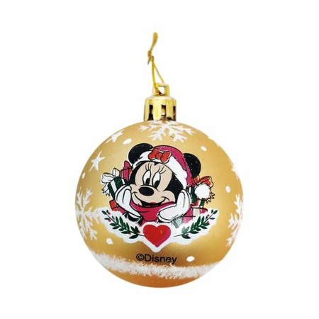 Bola de Navidad Minnie Mouse Rosa Dorado 10 Unidades