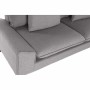 Canapé DKD Home Decor Gris Polyester Métal (200 x 84 x 84 cm)