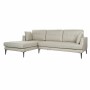 Canapé chaise longue DKD Home Decor Beige Polyester Métal (240 x 160 x 85 cm)