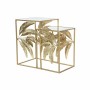 Jeu de 2 tables DKD Home Decor Miroir Doré Métal Tropical Feuille d'une plante (40,5 x 40,5 x 61 cm)