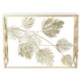 Console DKD Home Decor Miroir Doré Métal Tropical Feuille d'une plante (108 x 37 x 79,5 cm)