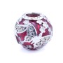 Perle de verre Femme Viceroy VMM0231-39 Rouge Argenté (1 cm)