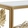Console DKD Home Decor Miroir Doré Métal Tropical Feuille d'une plante (108 x 37 x 79,5 cm)