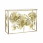 Table d'appoint DKD Home Decor Miroir Doré Métal Tropical Feuille d'une plante (108 x 37 x 79,5 cm)