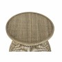 Table d'appoint DKD Home Decor Rotin (2 pcs) (61 x 61 x 62 cm) (41 x 41 x 53 cm)