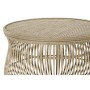 Table d'appoint DKD Home Decor Rotin (2 pcs) (50 x 50 x 44 cm) (41 x 41 x 34 cm)
