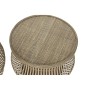 Table d'appoint DKD Home Decor Rotin (2 pcs) (50 x 50 x 44 cm) (41 x 41 x 34 cm)