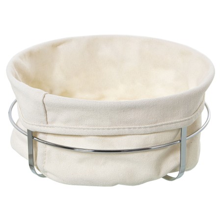 Panera Alexandra House Living Blanco Metal Tela 22 x 11 x 22 cm