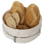 Panera Alexandra House Living Blanco Metal Tela 22 x 11 x 22 cm