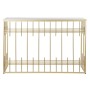 Console DKD Home Decor Noir Métal Verre Doré (120 x 40 x 81 cm)