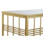 Console DKD Home Decor Noir Métal Verre Doré (120 x 40 x 81 cm)