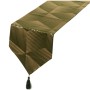 Camino de Mesa Alexandra House Living Verde Dorado Textil 30 x 180 x 1 cm
