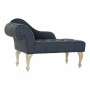 Canapé chaise longue DKD Home Decor Bleu Polyester Bois d'hévéa (119 x 55 x 77 cm)