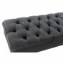 Banquette DKD Home Decor  Naturel Bleu Polyester Bois d'hévéa (158 x 50 x 42 cm)