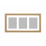 Cadre photo Alexandra House Living Beige Bois Bois MDF 10 x 15 cm 43 x 22 x 2 cm Triple