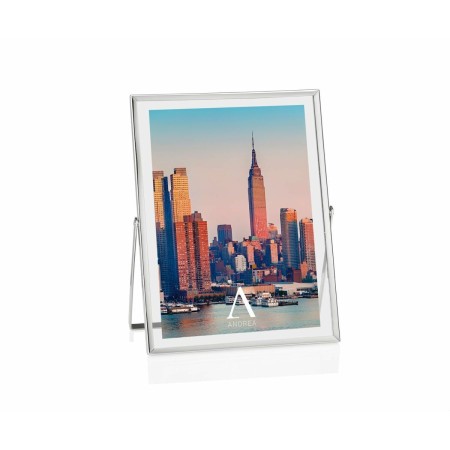 Marco de Fotos Alexandra House Living Plateado Metal 13 x 18 cm 13 x 18 x 1 cm