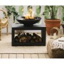Pouf Alexandra House Living Marron 60 x 20 x 60 cm Carré