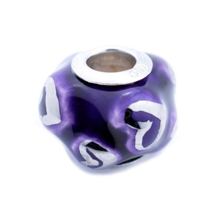 Perle de verre Femme Viceroy VMM0289-07 Violet (1 cm)