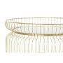 Table d'appoint DKD Home Decor Blanc Marbre Fer Doré (71 x 71 x 39 cm)