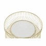Table d'appoint DKD Home Decor Blanc Marbre Fer Doré (43 x 43 x 47 cm)
