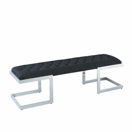 Banquette DKD Home Decor  Noir Polyester Acier (140 x 40 x 40 cm)