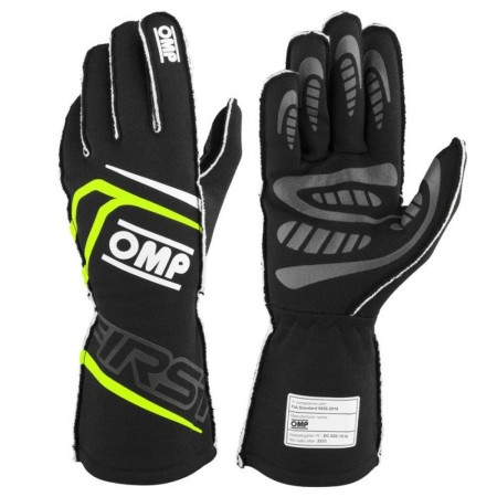 Guantes OMP OMPIB0-0776-A01-178-L Amarillo Negro L FIA 8856-2018