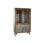 Présentoir DKD Home Decor Marron Argent Cuivre Verre Acacia Doré (118 x 45 x 194 cm)