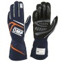 Guantes OMP Naranja M FIA 8856-2018 Azul marino