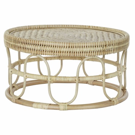 Table d'appoint DKD Home Decor Bambou Rotin (70 x 70 x 36 cm)