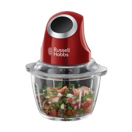 Hachoir Russell Hobbs 24660-56 1 L 200W Rouge verre Acier inoxydable Plastique 200 W 500 ml 1 L Rojo