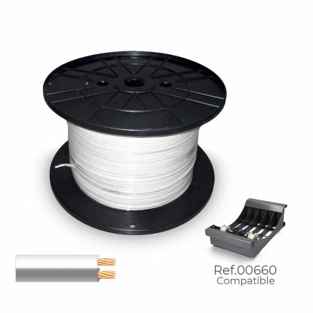 Cable paralelo plano Sediles Blanco Gris 2 x 0,75 mm 500 m