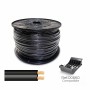 Cable paralelo plano Sediles Negro 2 x 0,75 mm 500 m