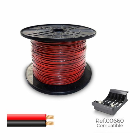 Cable paralelo plano Sediles Negro Rojo 2 x 1 mm 500 m